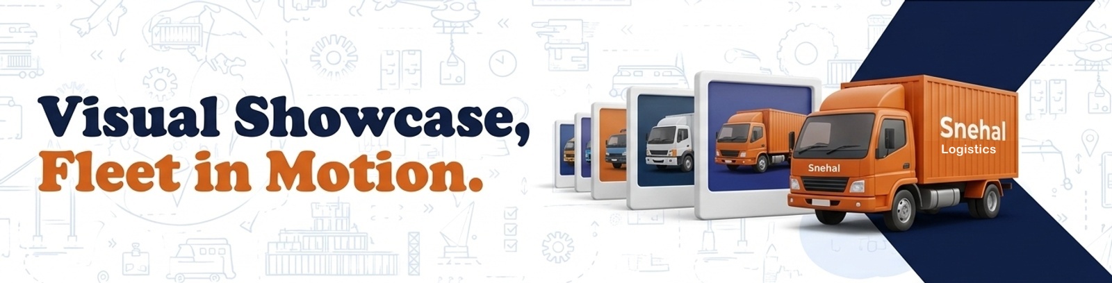 Visual Showcase, Fleet in Motion. - Snehal Logistics Gallery
