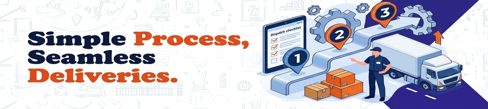 Simple Process, Seamless Deliveries. - Snehal Logistics How It Works